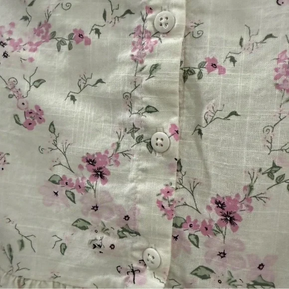 Charming Floral Kids Dress with Lace Collar - Picture 2 of 6